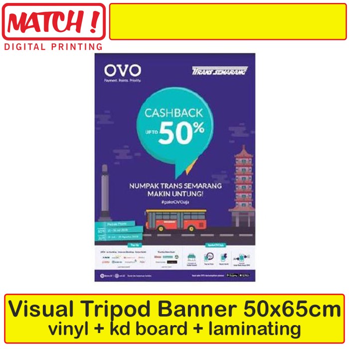 

PROMO! Banner tripod 50x65cm