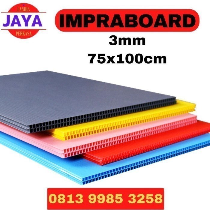 

HOT SALE! Impraboard Putih,Hitam,Kuning tebal 3mm ukuran 75 x 100 cm