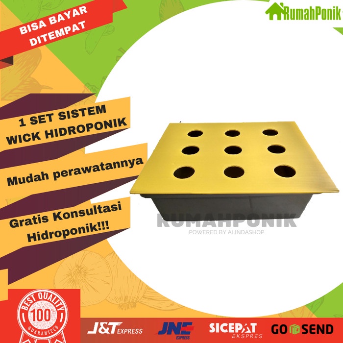 

Baki Hidroponik Sistem Wick dan Tutup Baki Impraboard