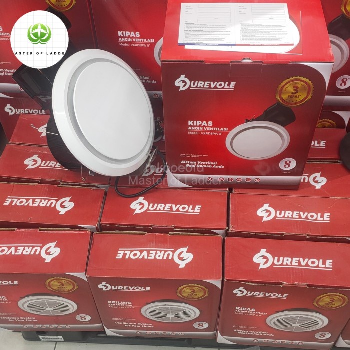 Durevole Eurofan Exhaust Fan Plafon 8Inch Vrxd8Pw 35Watt {Ready High Quality Best Seller New}