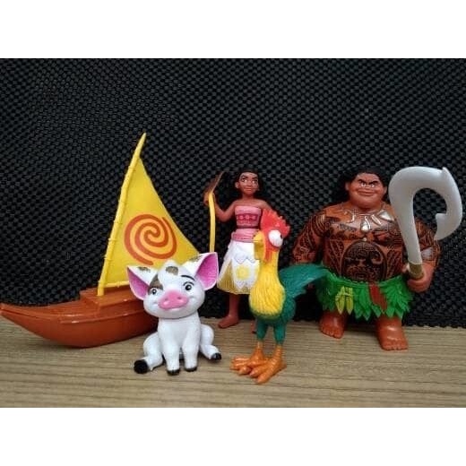 PROMO Supplier Grosir Hiasan Kue Tart ultah Birthday Cake Topper Moana Set R