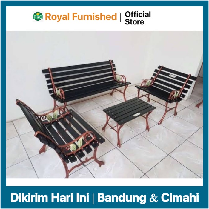 Terbaru Kursi Taman Besi Tempa / Kursi Taman Besi Cor Set