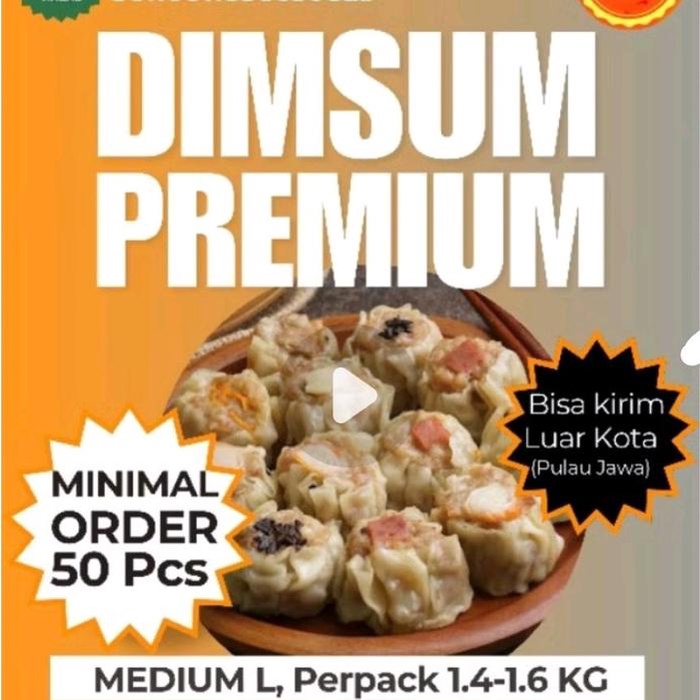

Promo Terbatas Medium Size L!! (Harga Perpack = Isi 50 Pcs) Pabrik Frozen Food Madame Dimsum Ayam