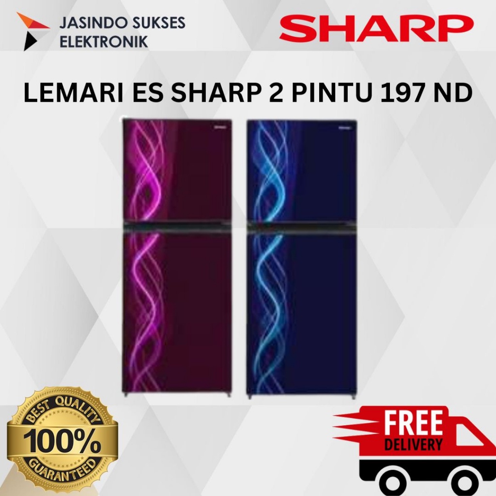 LEMARI ES SHARP 197ND 2 PINTU