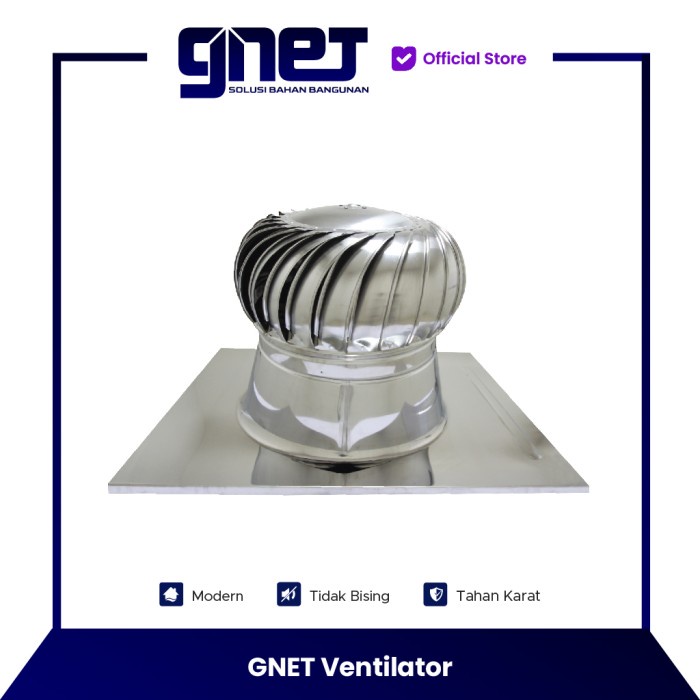 Gnet Ventilator 20 Inch Turbin Ventilator Atap Rumah Dan Pabrik {Ready High Quality Best Seller New}