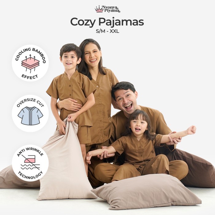 Nyonya Piyama Poly Bamboo Family Set (Callisto Cozy)