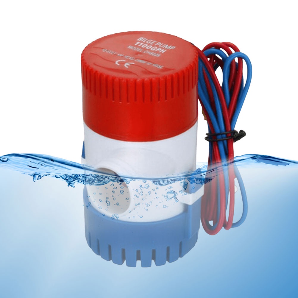 1100GPH Submersible Bilge Pump Low Noise Submersible Bilge Water Pump Marine Electric Bilge Pump for