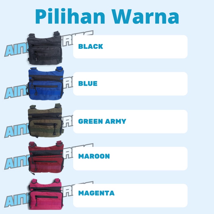 Tas Dada Tactical Anak Chest Bag Polisi Cilik Tni Army Rompi Anak -Gratisongkir