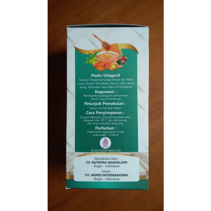 

Promo Terbatas Madu Vit-Age-Rd Jadied Untuk Gangguan Pencernaan Asam Lambung Mual Kembung Aman