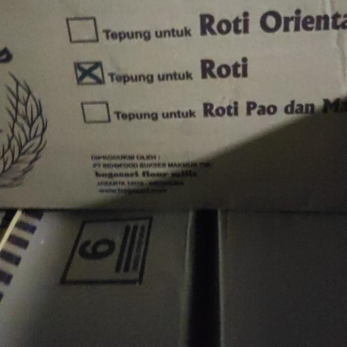 

1Dus Isi 6Pcs Tepung Terigu Cakra Kembar Emas Bogasari (Roti) @5Kg -Gratisongkir