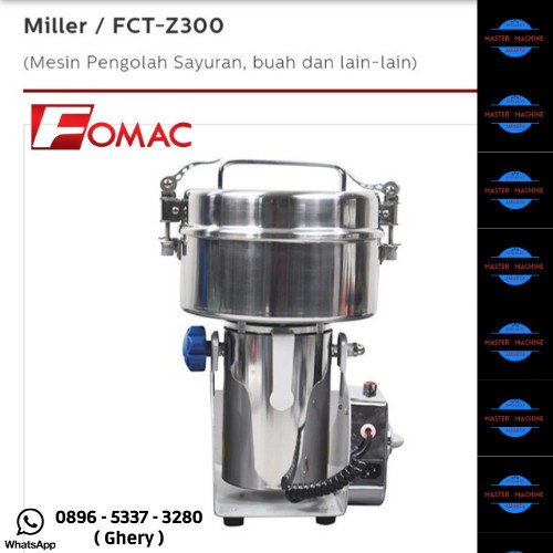 

MESIN BLENDER FOOD CUTTER MILLER REMPAH BUBUK KERING FCT-Z300 FOMAC