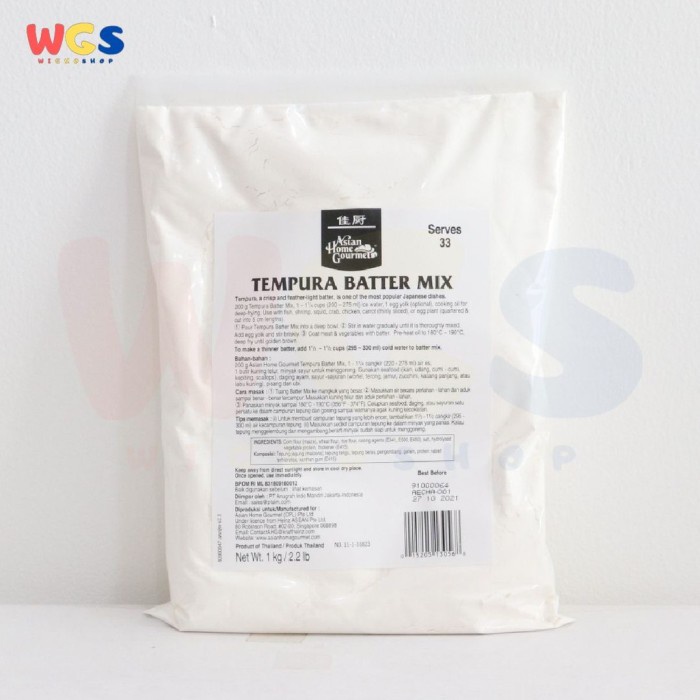 

Asian Home Gourmet AHG Tempura Batter Mix 1000gr - Tepung Tempura