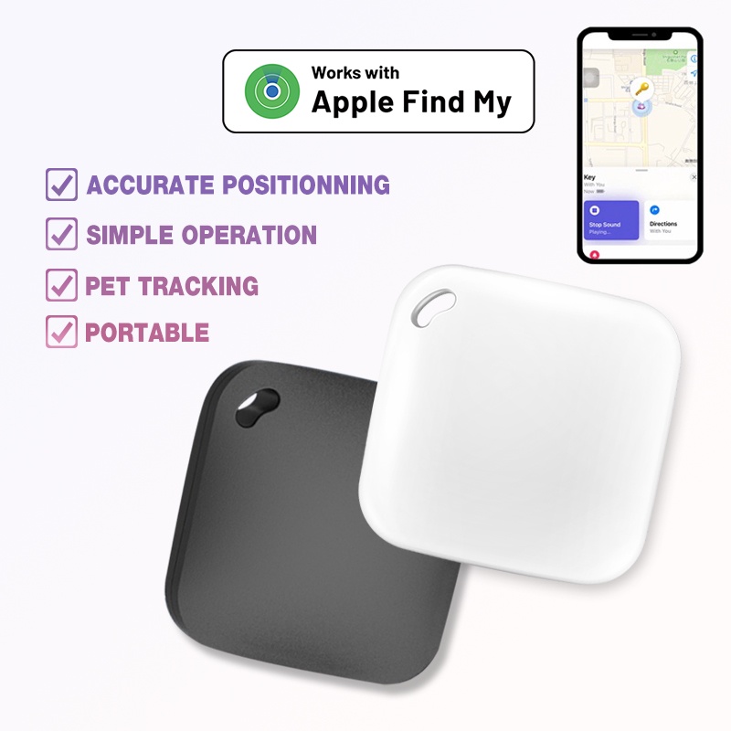Smart Gps Tracker Works With Apple Find My App Pet Kids Luggage Key Tracking Global Accurate