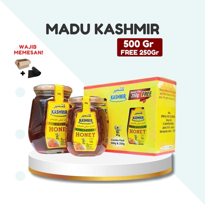 

Promo Terbatas Madu Kashmir 500Gr + 250Gr Combo Pack Asli Original Murah Berkualitas Aman