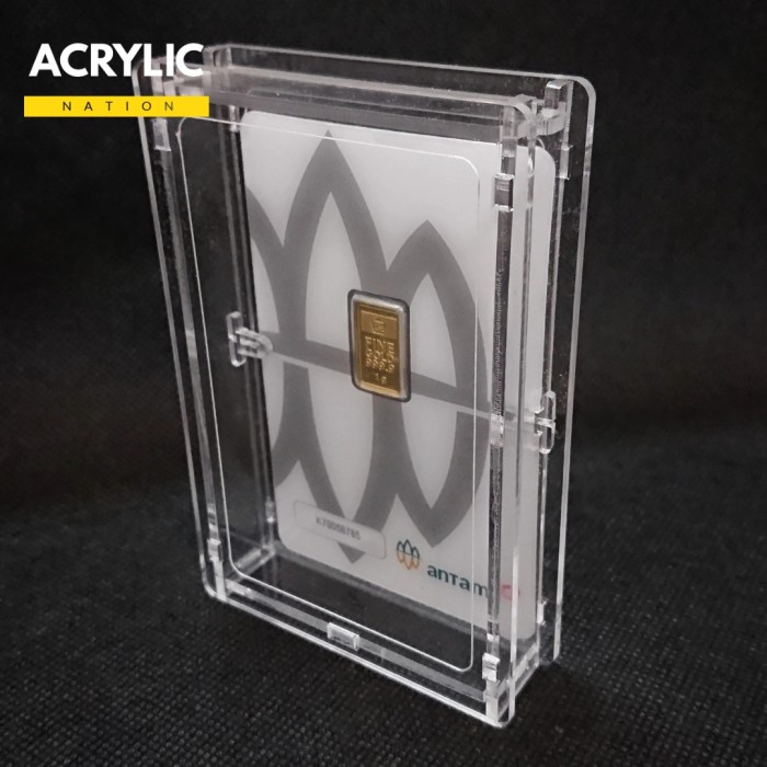 

OBRAL Box Case Luxury Akrilik Acrylic Logam Mulia Antam Protector Premium