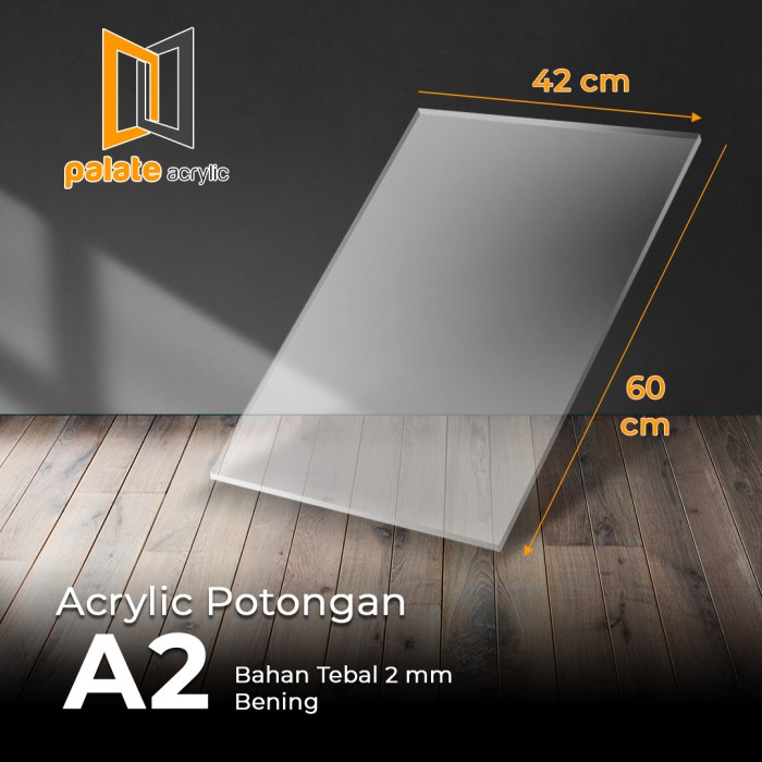 

CUCI GUDANG AKRILIK BENING POTONGAN A2 - 3MM / ACRYLIC A2 BENING TRANSPARAN