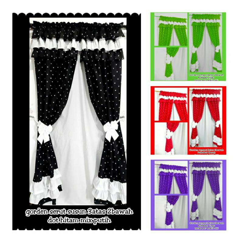 Gorden Curtain Aesthetic Pintu Kekinian Modern Ruang Tamu G2Q2 Murah Estetik Kolong Dapur Blackout P