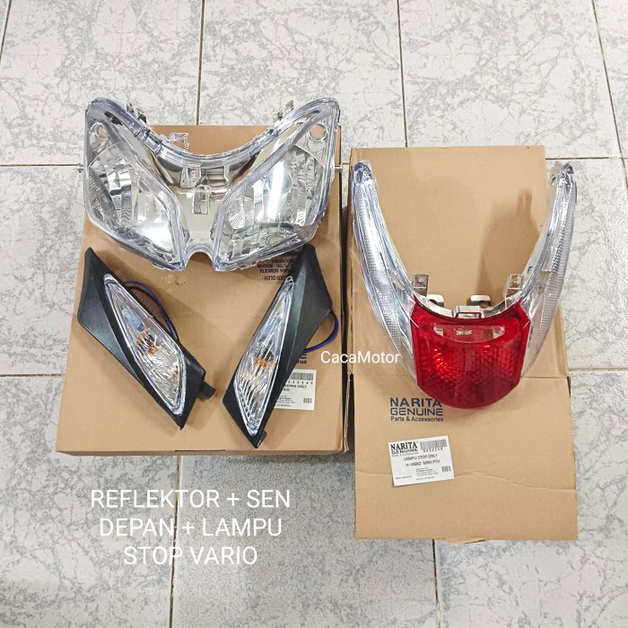 REFLEKTOR + SEN DEPAN + LAMPU STOP VARIO 110 CW KARBU ( 1 SET )
