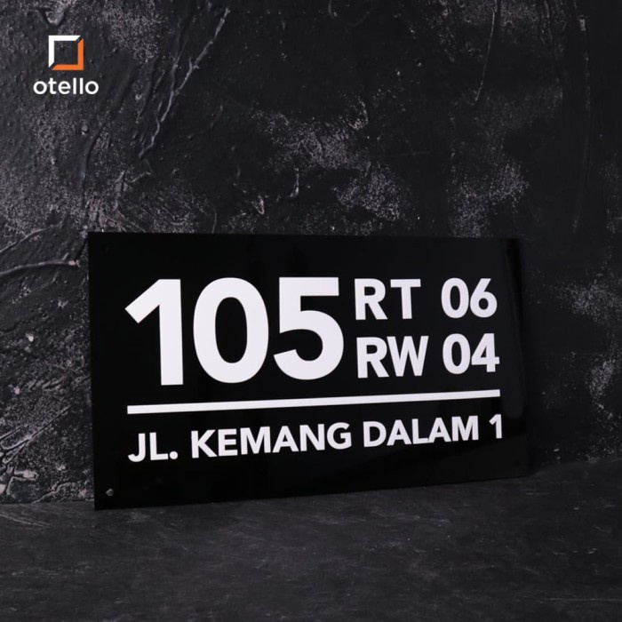 

PROMO SPECIAL Nomor Rumah Akrilik NRM 28 Nomor Rumah Timbul Papan Alamat Rumah