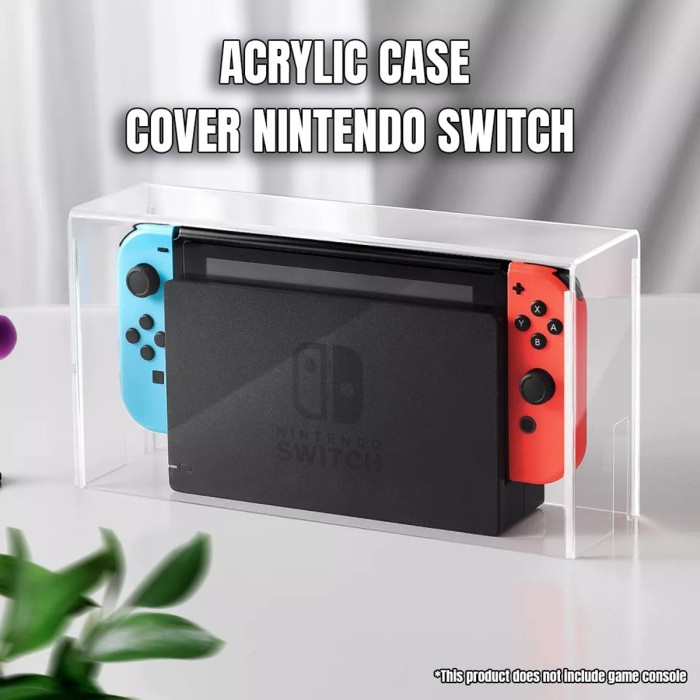 

PRODUK TERBATAS Acrylic Case Cover Nintendo Swich - Pelindung Nintendo Switch Akrilik