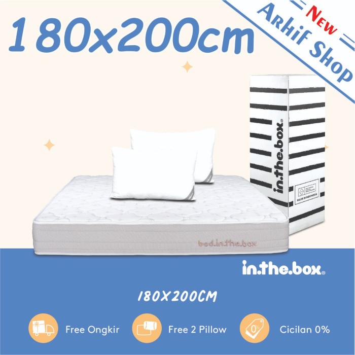 Spring Bed Kasur In The Box Inthebox 180X200 (King)