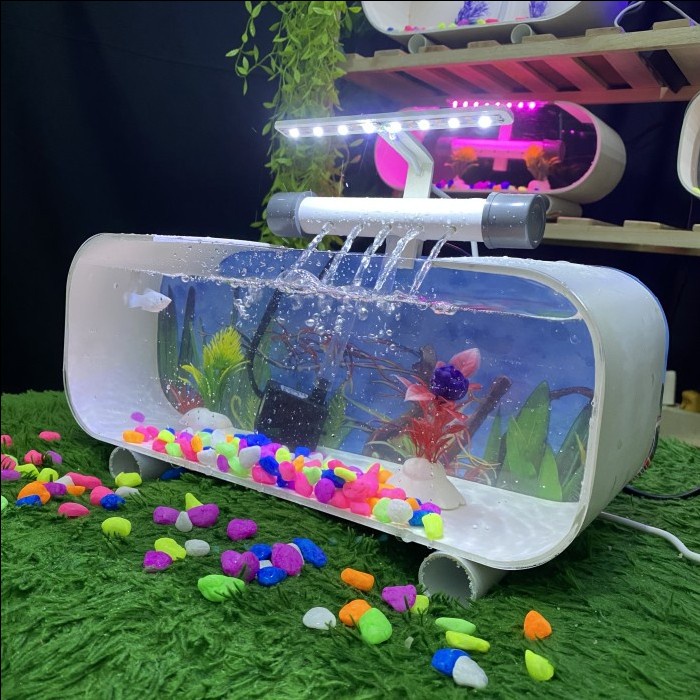 TERBAIK Aquarium Mini Fullset / Aquarium Akrilik Fullset / Aquarium Cupang