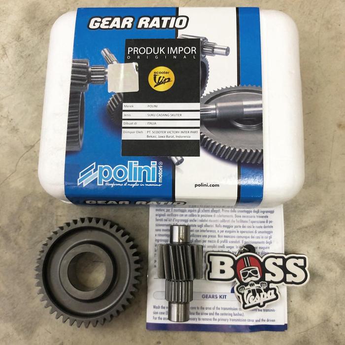 Terbaru Secondary Gear Ratio Polini Iget Vespa Sprint Primavera Gts S Lx