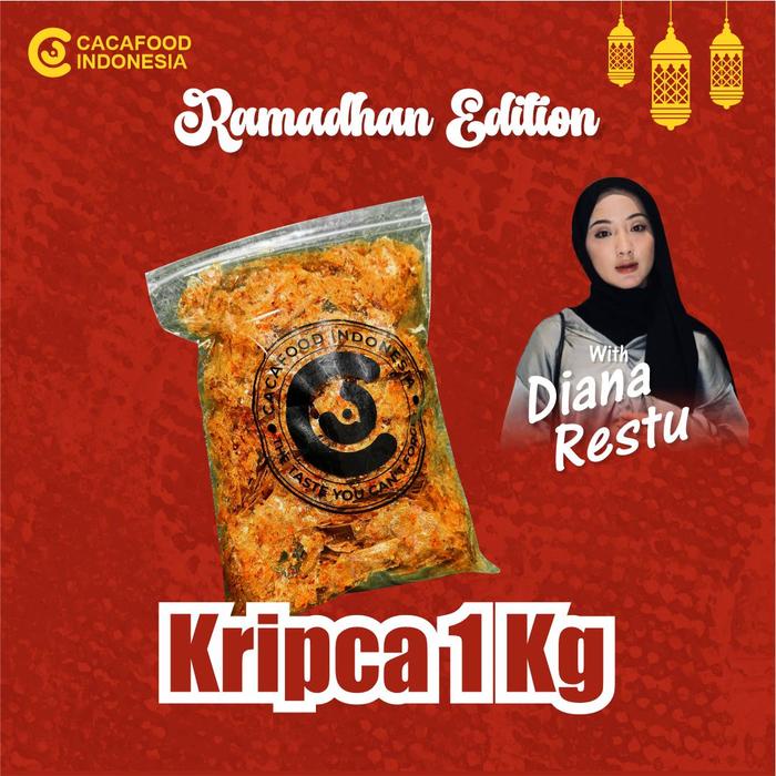 

JTTOP" PROMO KRIPCA CHILI OIL REMPAH PEDAS CACAFOOD 1KG KERIPIKKACA