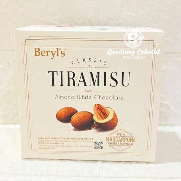 

JTTOP" BERYL'S CLASSIC TIRAMISU ALMOND GREEN TEA MILK WHITE CHOCOLATE 65G BERYLS COKLAT COKELAT
