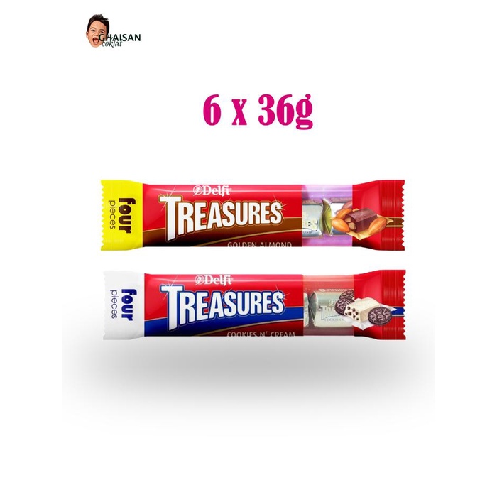 

cokelat Treasure isi 6pcs