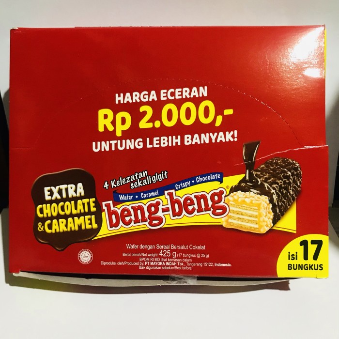 

JTTOP" BENG BENG WAFER COKLAT 1 BOX