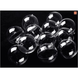 

BERKUALITAS bola akrilik transparan bola mika bola transparan hiasan natal 15cm