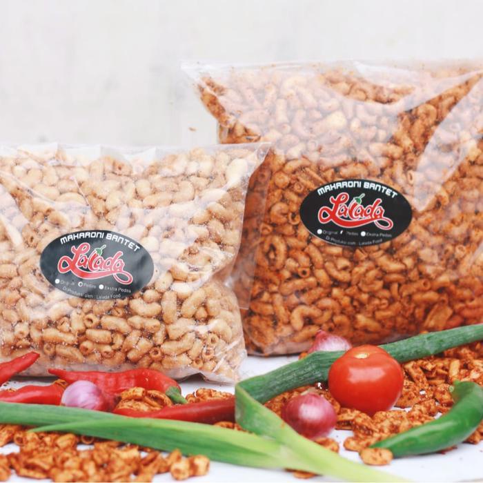 

JTTOP" MAKARONI BANTET KEMASAN 250 GRAM CEMILAN FOOD MAKANAN CAMILAN PEDAS