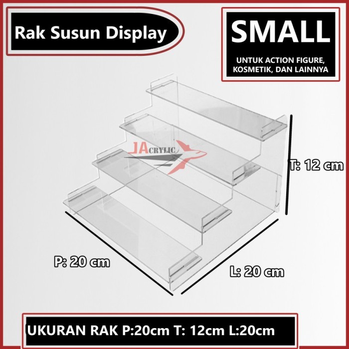 

TERJAMIN DISPLAY ACTION FIGURE AKRILIK / RAK SUSUN SERBAGUNA KOSMETIK CUSTOM