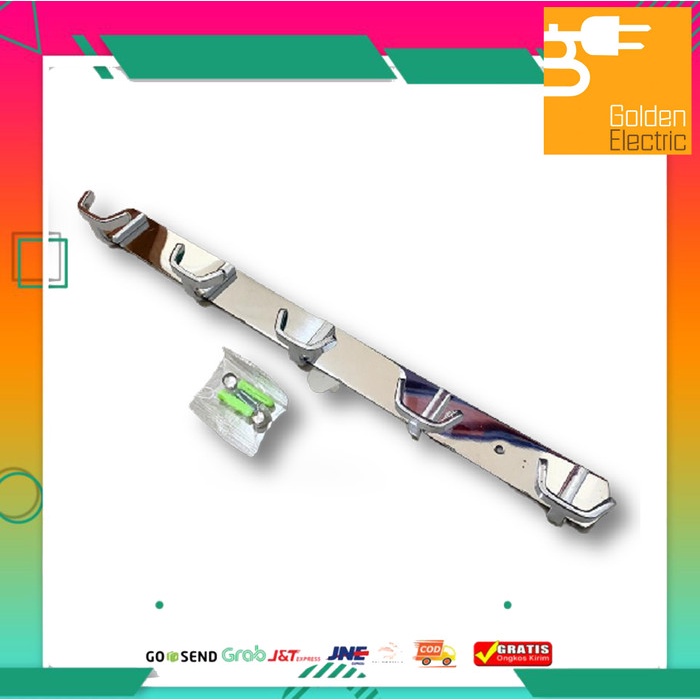 Capstok 5 Kait Kail Kapstok Gantungan Baju Kamar Mandi Stainless Steel