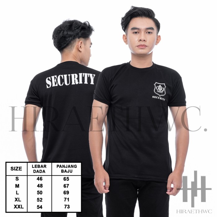 JTTOP" KAOS SECURITY/KAOS SATPAM/KAOS SECURITY HITAM/KAOS SECURITY MODEL BARU