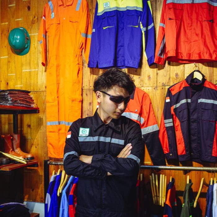 JTTOP" WEARPACK ATASAN HITAM POLOS