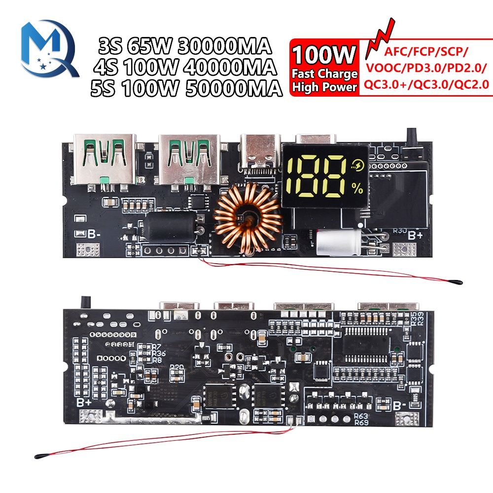 18650 Battery Charger Protection Module Power Bank Pcb Module Board Dual Usb Fast Charging With Bms