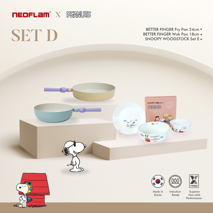 Neoflam Better Finger Set / Panci Keramik Korea