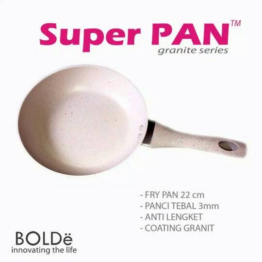 SUPER PAN BOLDE GRANITE SeriesFry Pan 22Cm SUPERPAN