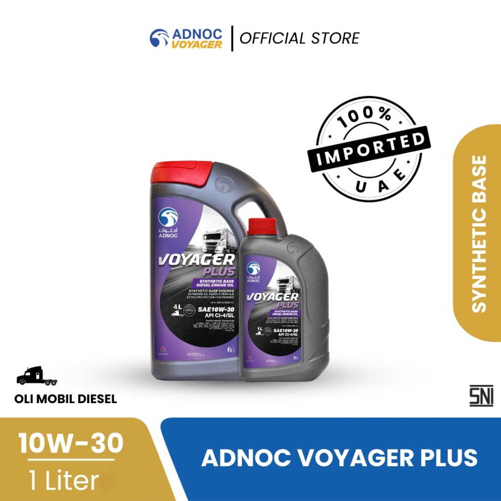 Oli Mobil Diesel ADNOC Voyager Plus 10W30 - 1 Liter