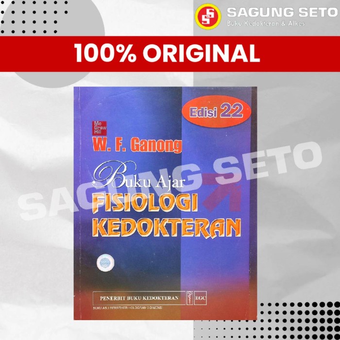 Ready Buku Ajar Fisiologi Kedokteran Ganong Ed 22