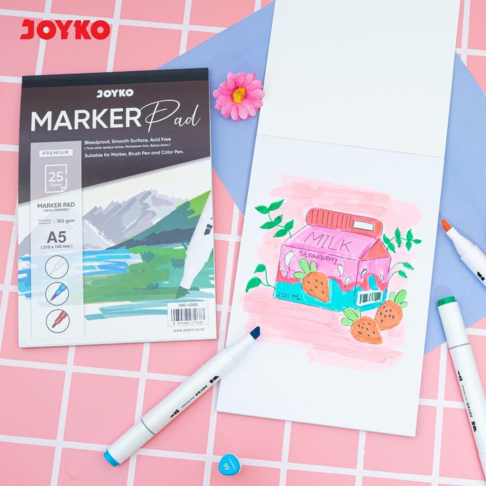 

GRATIS ONGKIR Joyko Marker Pad A5 Acrylic Marker Pad / Buku Gambar Joyko Spidol Akrilik A5 PAD-4000