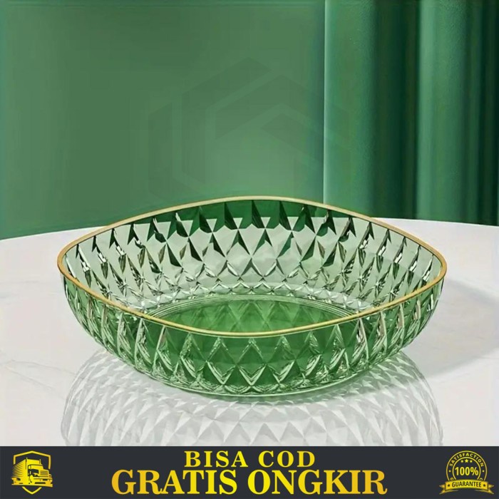 

GRATIS ONGKIR WADAH MANGKOK TEMPAT BUAH AKRILIK FOOD FRUIT BOWL TRANSPARANT 24CM