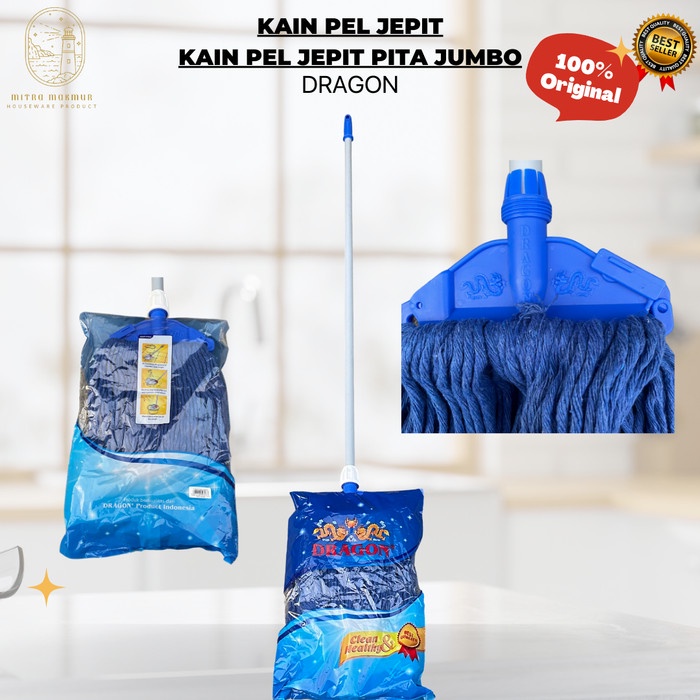 Sale Kain Pel Lantai Jepit Pita Jumbo Dragon / Alat Pel / Pelan