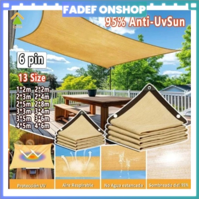 Terbaru Jaring Paranet 95%/Paranet Anti-UV /Paranet Nilon/ Paranet 95% 1 Roll /Jaring Paranet Tebal