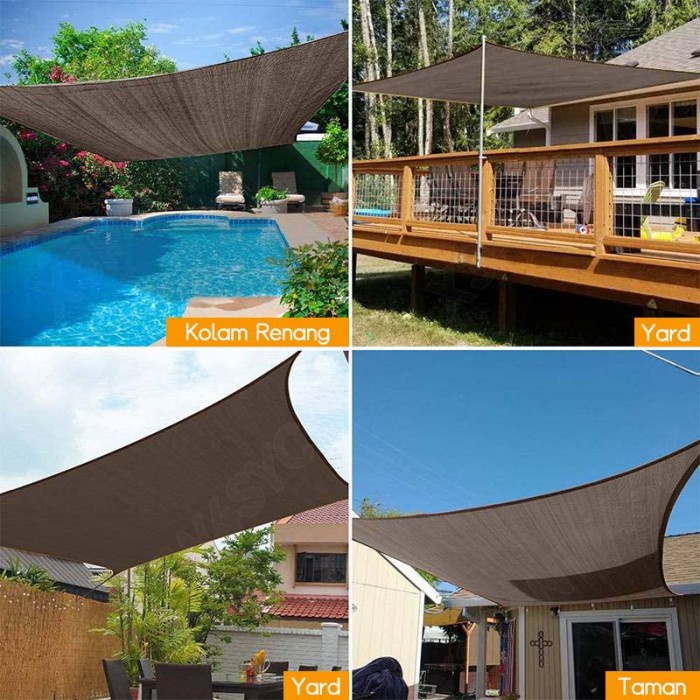 Terbaru Jaring paranet 90% Anti-UV Sunshade net uv net pelindung matahari Berkualitas