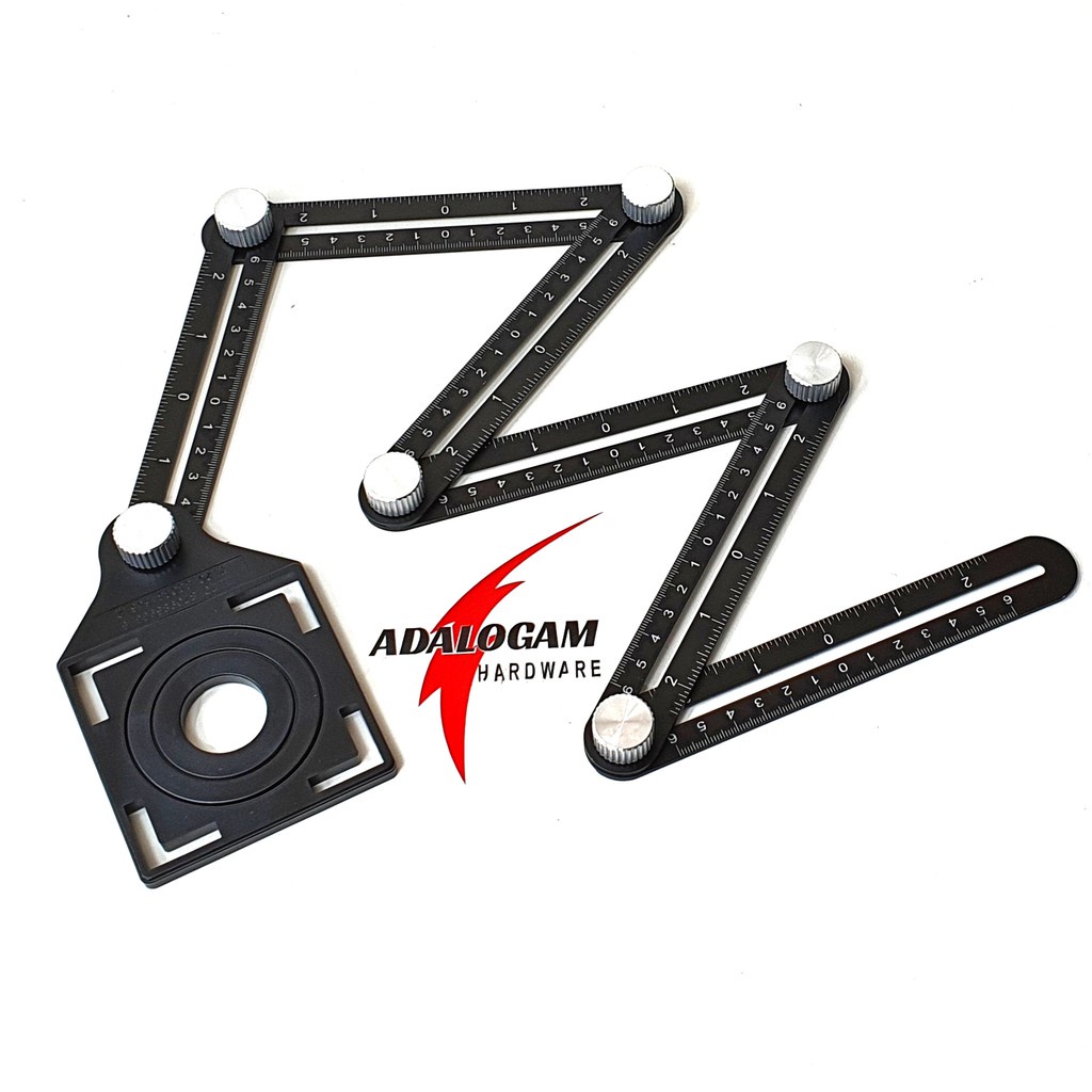 

KDK Penggaris Siku Multifungsi 6 Titik Aluminium - Adjustable Ruler Keramik MUlti Guna