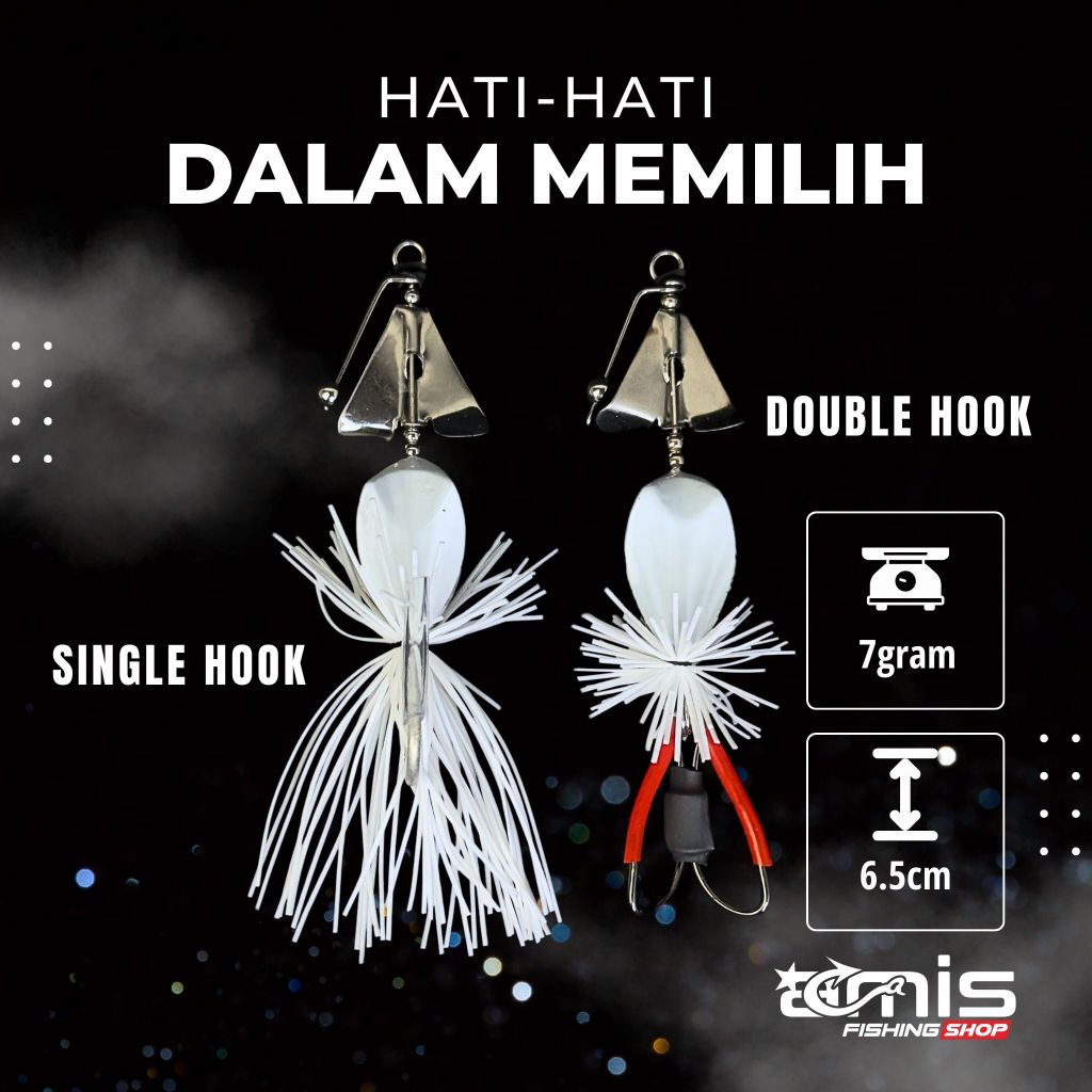 Super Mini Slater Tek Tok Buzz Slash Bait Umpan Casting Gabus Toman Lure