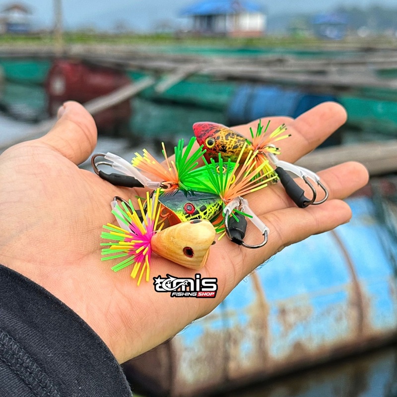 Super Mini Jaws 2.5cm Lure Umpan Casting Gabus Toman Jump Frog